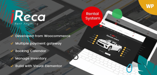 Ireca - Car Rental Boat, Bike, Vehicle, Calendar WordPress Theme 1.5.8