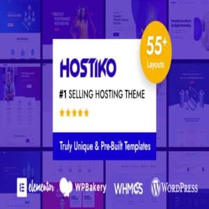 Hostiko 79.0.0 WordPress WHMCS Hosting Theme