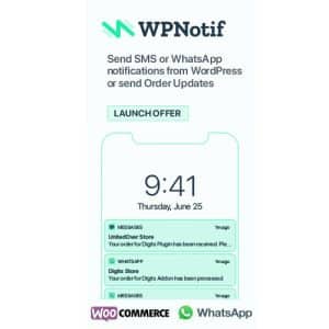 WPNotif 2.8.4 – WordPress SMS & WhatsApp Message Notifications